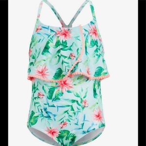 Body Glove Girl tropical one piece swimsuit size 8